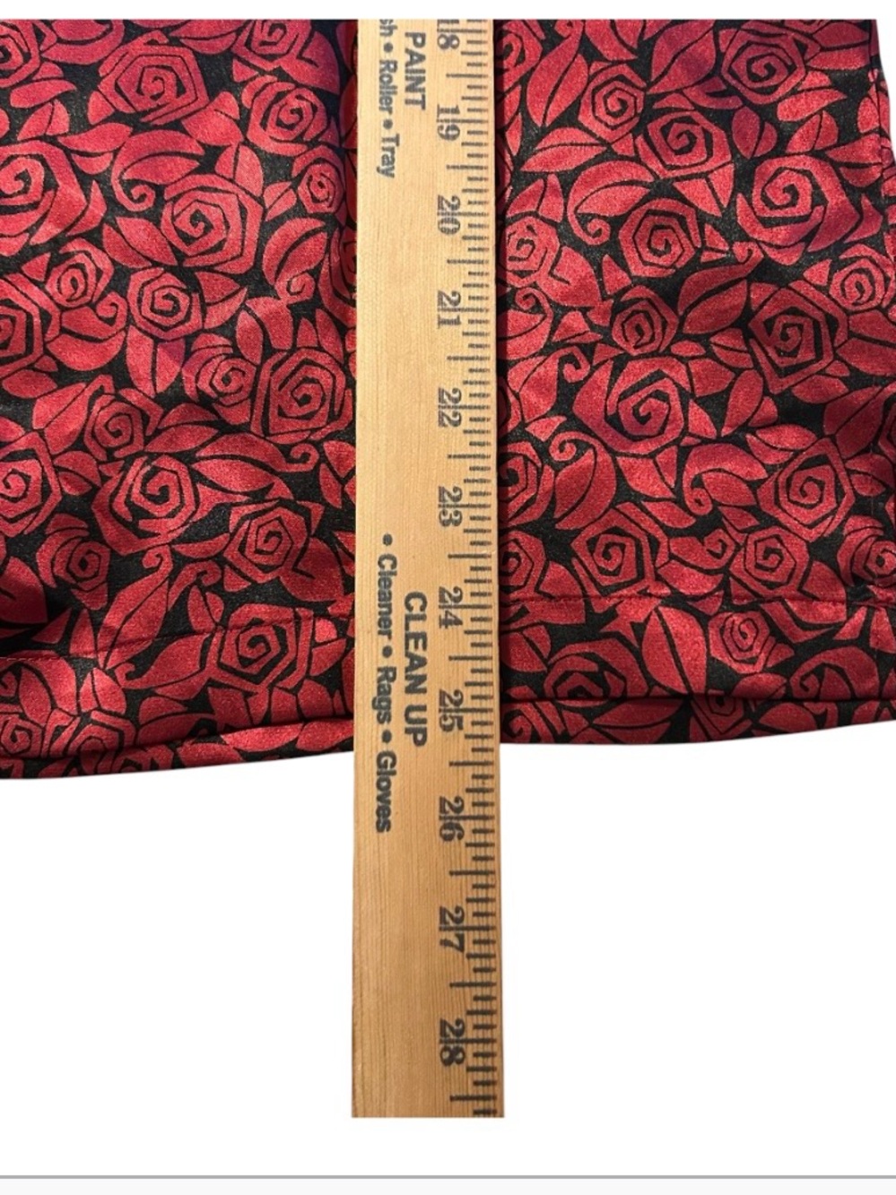 Morgan Taylor Intimates Pajama Set M Red Rose Satin Sleepwear Loungewear - Picture 6 of 8